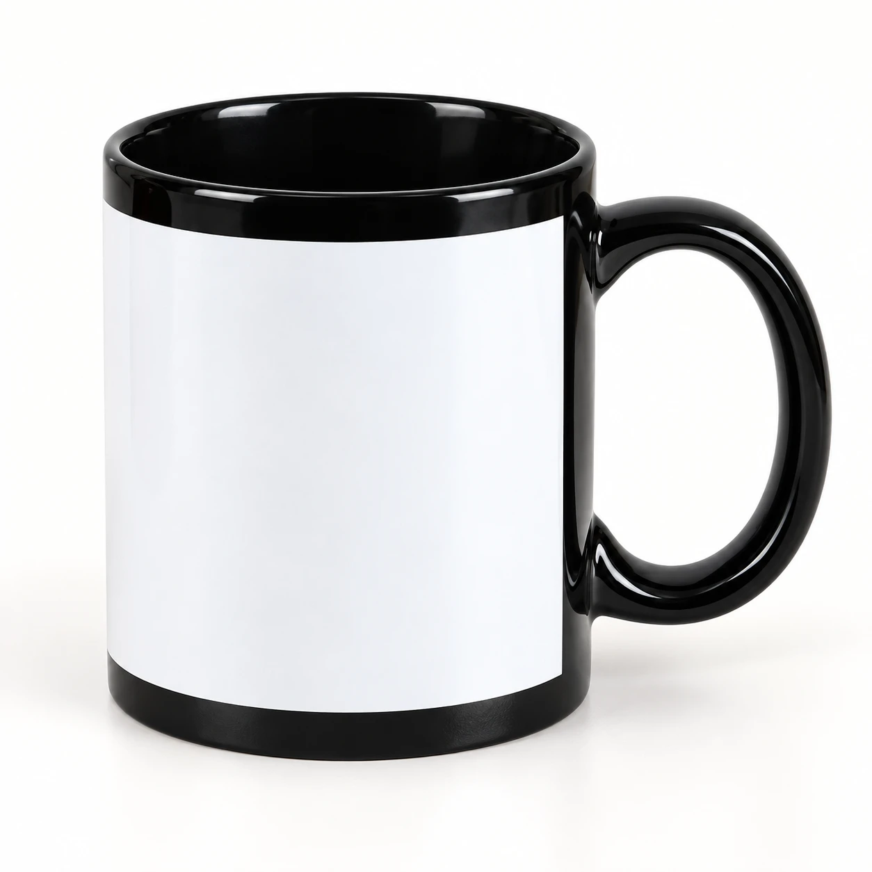 Custom Print Black Ceramic Mug